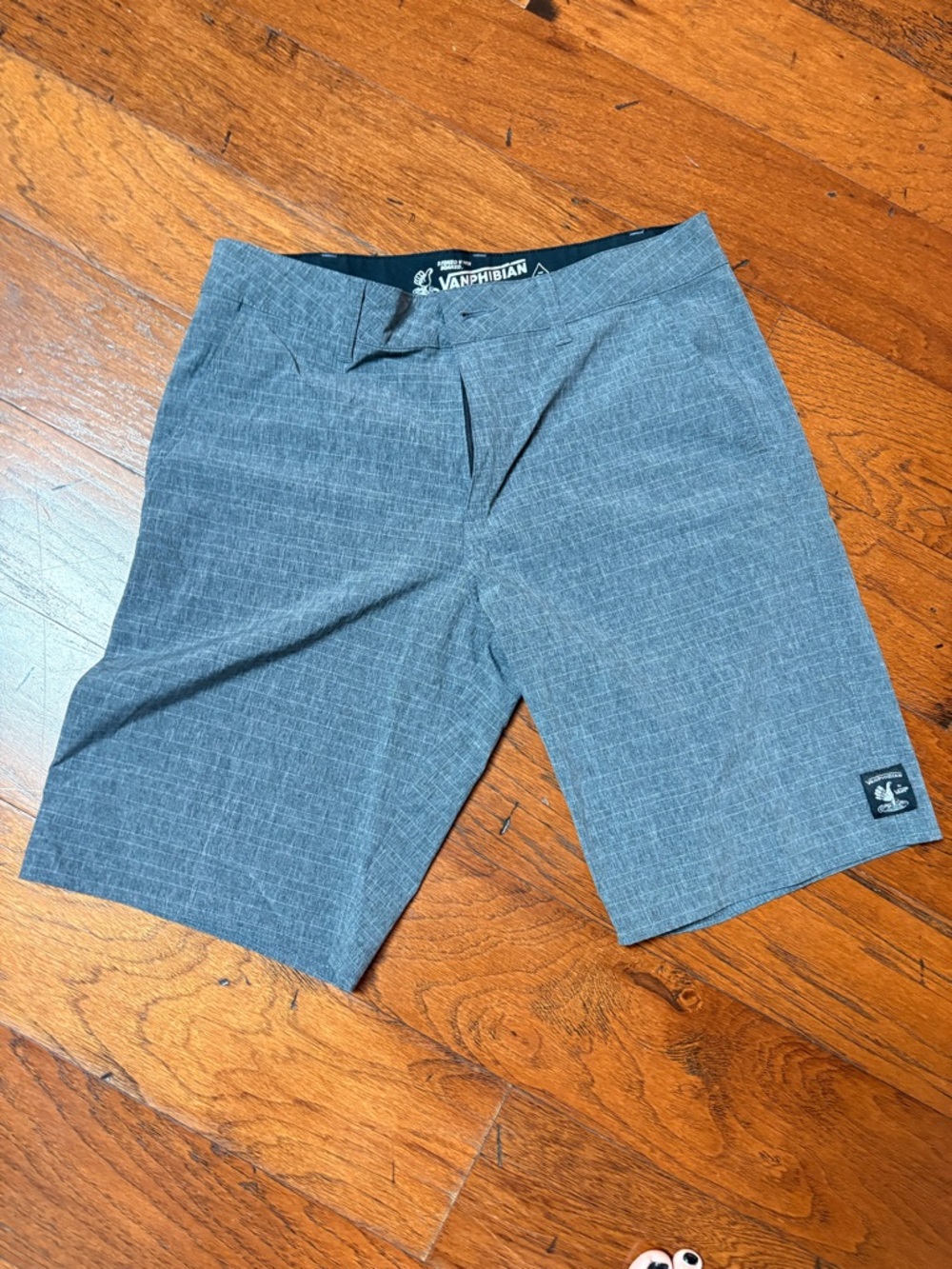 Vans Men’s Heather Gray Flat Front Hybrid Shorts